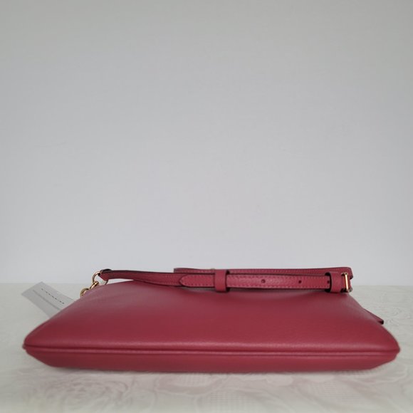 COACH Polly Pebbled Leather Crossbody Bag- Rouge color - Picture 9 of 16